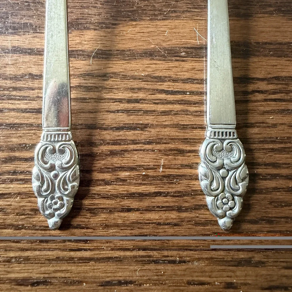 Oneida Community Vinland Stainless Flatware Serving Fork And Casserole Spoon
